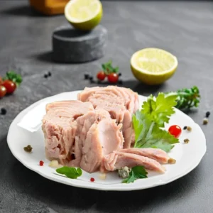 Canned Light Mean Tuna Chunk Skipjack Bonito Flakes 170g*48 Preserved Vegetable Oil Kosher Halal Certified Salt Water Fish