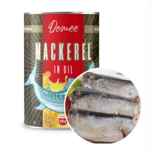 Canned Mackerel in Vegetable Oil 425g with Body for Cooking or Ready to Eat