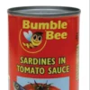 Canned Sardine In Vegetable Oil And Tomato Sauce