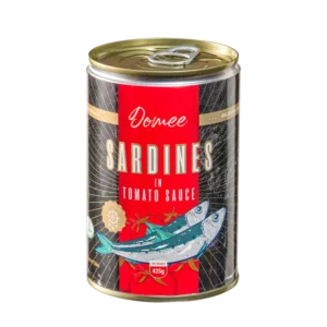 Canned Sardines in Tomato Sauce with Oil Preserved and Body Part