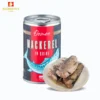 Canned Seafood Mackerel Tin Fish Body in Brine Ready to Eat 3 Year Shelf Life