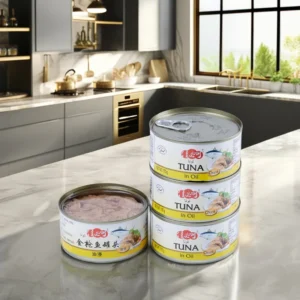 Canned Tuna Solid Light Meat Skipjack and White Meat Yellowfin Chunks in Vegetable Oil