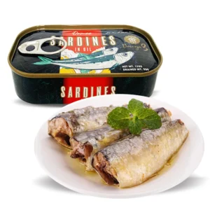 Easy Open Lid With Printing Tins Canned 125g Sardine in Vegetable Oil