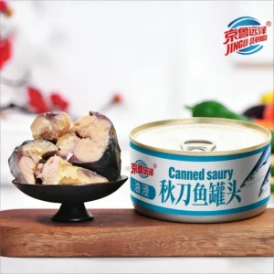 Healthy Canned Fish Pacific Saury Salty Ready to Eat MRE Outdoor Emergency Food for Children & Adults Bulk Supply