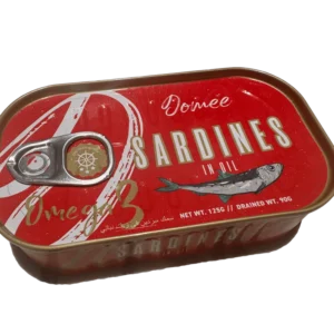 OEM Chinese Fujian Canned Sardines in Brine and Tomato Sauce Body 125g