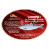 Oval Canned Sardines in Tomato Sauce and Vegetable Oil 425g