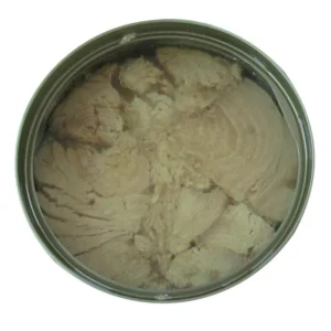 Solid 200g Canned Tongol Tuna Oil Preservation Process White Color Open Easy Lid Halal ISO Certified